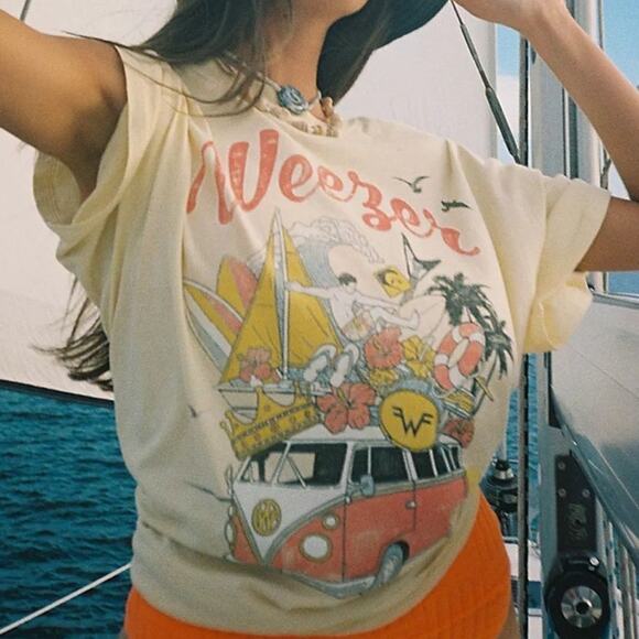 DAYDREAMER Weezer Collage Onesize (OS) Tee New with Tag MSRP $84 SOO - Picture 10 of 16